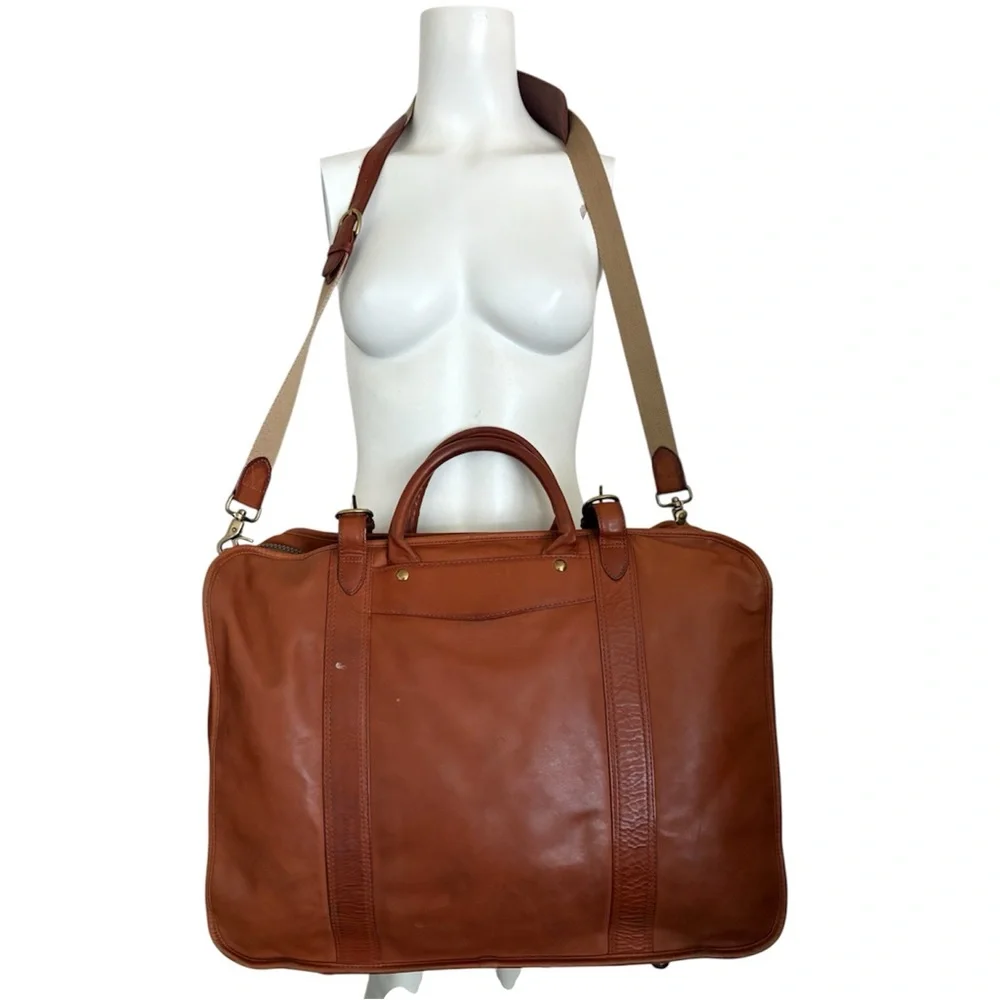 Vintage Dakota by Tumi Soft Leather Suitcase Travel Bag Carry On 20” x 15.5”